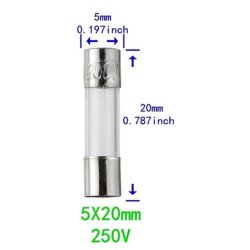 LOT DE 2 FUSIBLES 5A 250V