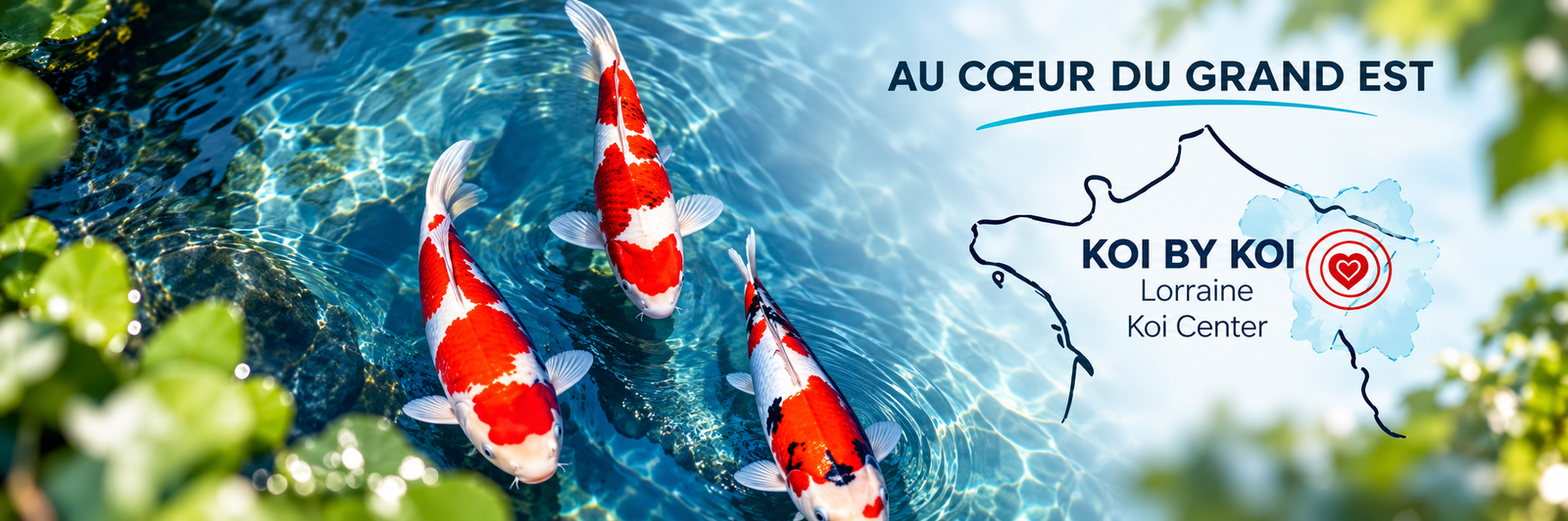 Boutique pour acheter matériel et produits de soin pour des carpes koi japonaise en Lorraine, à proximité des Vosges